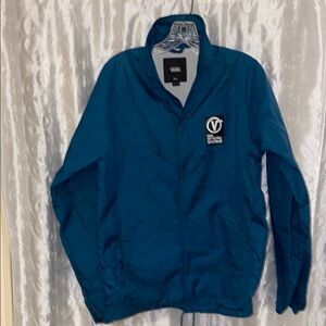 Vans Off The Wall Military Spec. Blue Windbreaker Jacket Men’s Size Small 🔥 YB3
